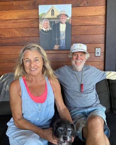 Irmelin Indenbirken with her boyfriend, David Ward.